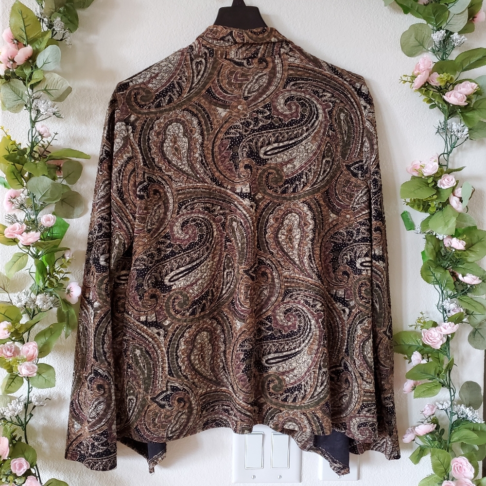 2 Pcs. Cocktail/Party Long Sleeve Jacket & Long Black Dress - Picture 10 of 13